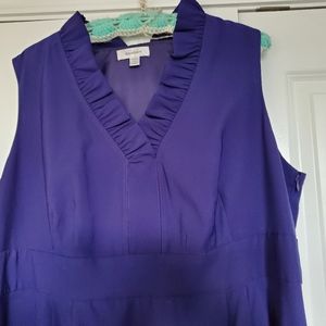 Purple sheath dress